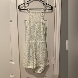 Romper by Bebe, white, size small.